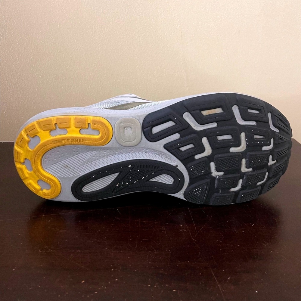 Brooks Adrenaline GTS 24 Mens Running Shoes Grey Yellow 1104371D084 Size 9.5 - Picture 6 of 7